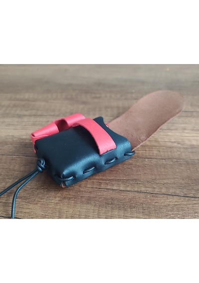 Deri Sigara Kılıfı Kırmızı