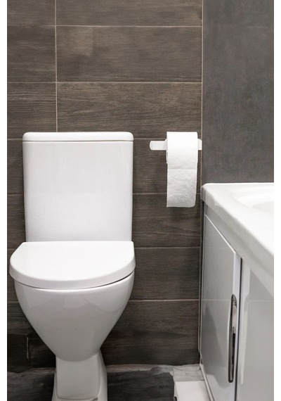 Buççin Online Mağaza Yapışkanlı Tuvalet Kağıtlığı - Dekoratif Banyo Askısı Peçetelik Metal Beyaz Çok Renkli