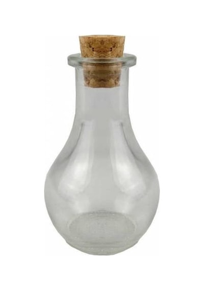 Cam Şişe Mantar Tıpalı Armut 50 Ml 20 Adet