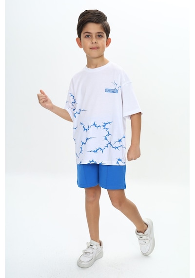 Toontoy Kids Toontoy Erkek Çocuk Göğsü Unstoppable Yazı Baskılı Şortlu Takım Saks Mavisi Toontoy Kids Toontoy Erkek Çocuk Göğsü Unstoppable Yazı Baskılı Şortlu Takım Saks Mavisi