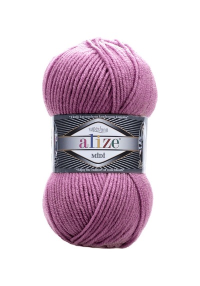 Alize Süperlana Midi 440 Koyu Gül