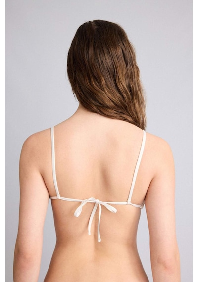 DeFacto Regular Fit Nakışlı Brode Üçgen Bikini Üstü-Fall in Love B6894AX25SMER103