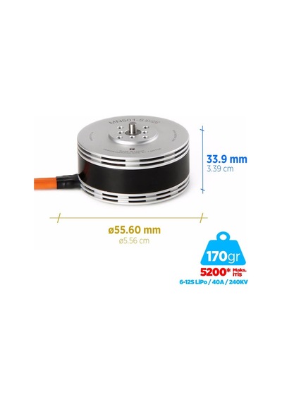 T-motor Mn501-s 240kv Brushless Fırçasız Brushless Fırçasız Uav Motor Multikopter Multi-rotor Quadcopter Hexacopter Drone Motoru