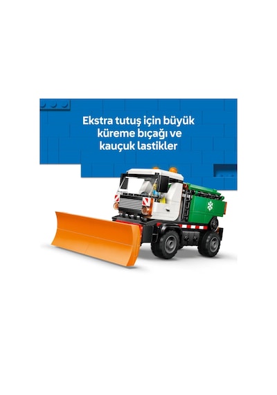 LEGO® City Kar Küreme Aracı Oyuncağı 60490 - 6 Yaş Üzeri Çocuklar için Sürücü Minifigürlü Yaratıcı Oyuncak Yapım Seti (263 Parça)