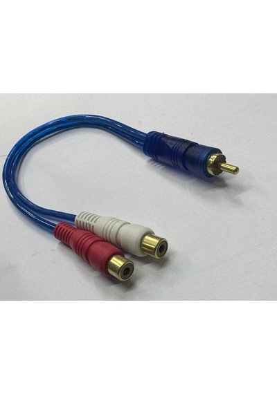 Amfi Kablosu Ses Sistemi Kablosu Rca Erkek 2x Rca Dişi Kablo 2 Rca Dişi Rca Erkek Kablo 25 Cm