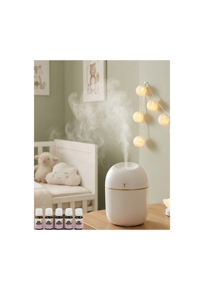 Kompakt Mini Hava Nemlendirici 5 Esans Hediyeli Led Işıklı Usb Aromaterapi Cihazı Tek Renk Tek Renk