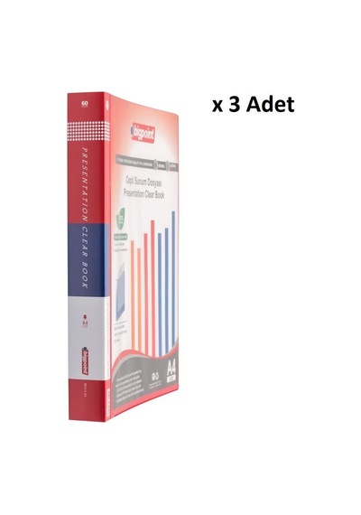 Bigpoint Sunum Dosyası Cepli 60'lı Kırmızı X 3 Adet Diğer