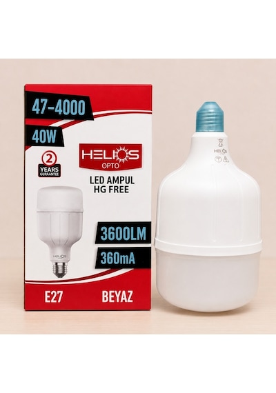 Helıos Led Ampul 40w E27 3600 Lümen Beyaz Işık