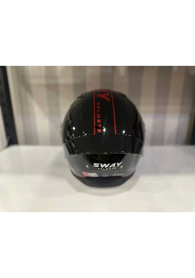Sway Sw 850  Motosiklet Kaskı Black/red