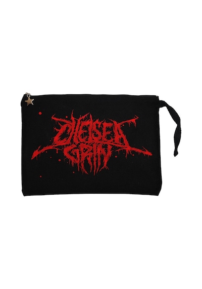 Chelsea Grin Logo Blood Siyah Clutch Astarlı Cüzdan / El Çantası Siyah
