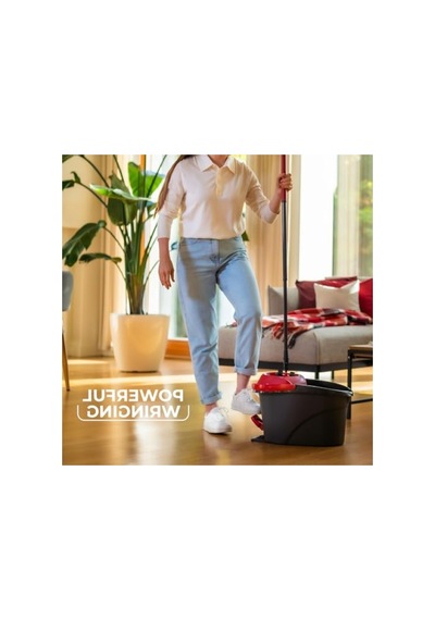 Ergonomik Pedallı Zemin Temizlik Seti, 360 Derece Döner Başlık