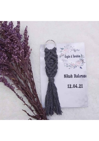Makrome Anahtarlık Nikah Şekeri(20 Adet)
