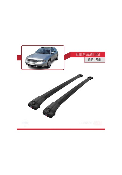 Audi A4 B5 Avant 1996-2001 Arası İle Uyumlu Ace-1 Ara Atkı Tavan Barı Siyah