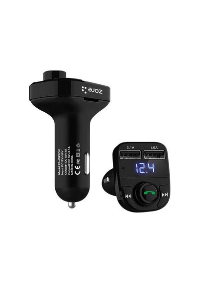 Zore Zr-wp3c01 Bluetooth Transmitter Mp3 Araç Şarjı - Siyah Siyah