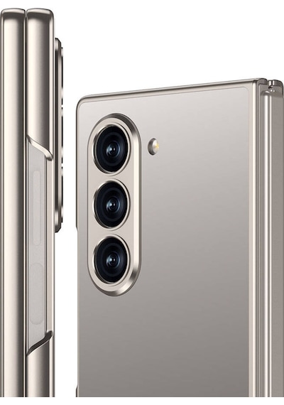 Zore Galaxy Uyumlu Z Fold 6 Kılıf Titanyum Metal Tasarımlı Msra Kıpta Caz Kapak-mavi Mavi