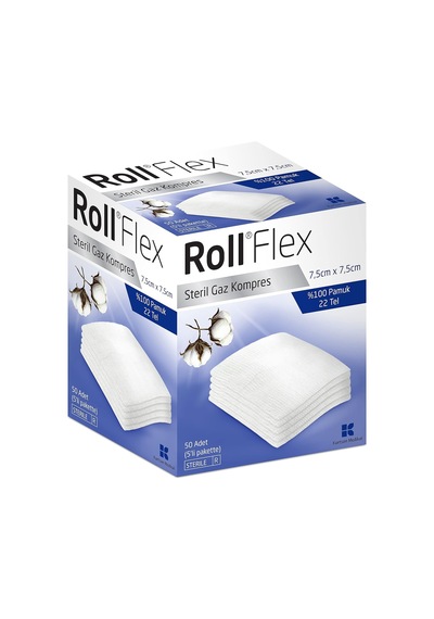 Roll 131406 Gaz Kompres 7.5 Cm X 7.5 Cm 50 Li
