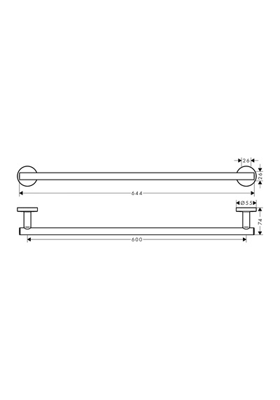 Hansgrohe Logis Universal Havluluk Krom 600 Mm Krom