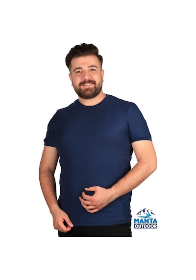 Manta MNT 2387 S. Yaka Erkek T-Shirt Lacivert