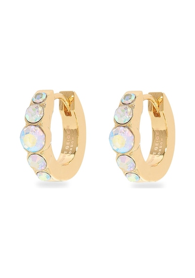 Gem Huggie Hoops 1.5x1.5 Cm Renkli Küçük Halka Küpeler, Şık Ve Zarif Tasarım Gold