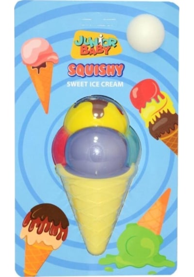 Junior Baby Büyük Boy Dondurma Squishy Stres Sukuşi Oyuncakları