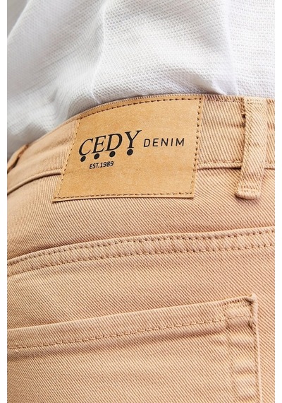 Erkek Likralı Yüksek Bel Regular Fit Bol Kesim Premium Martin Kot Pantolon Jean C336 001