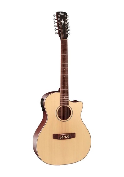 Cort Gamedx-12op Elektro Akustik Gitar, 12 Telli, Grand Audıtorıum Kasa