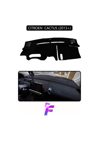Cıtroen Cactus 2013+ Uyumlu Torpido Örtüsü Hızlı Montaj Kaymaz Tasarım Tam Uyum D84