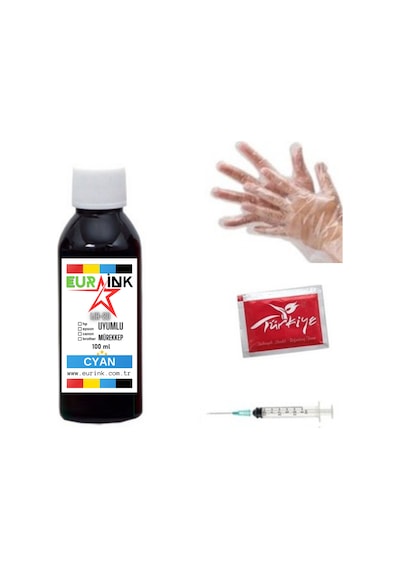 Epson Ecotank L1210 Yazıcı Uyumlu Mürekkep Cyan 100 Ml 103