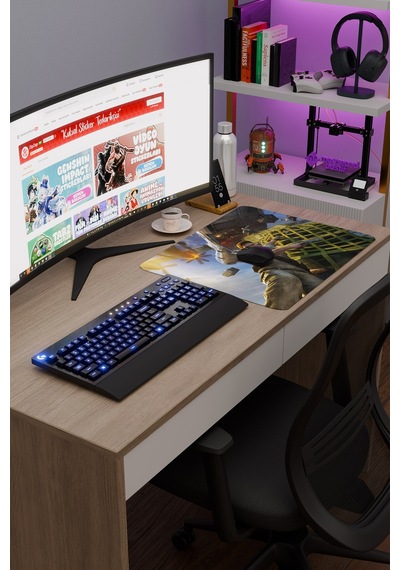 Uncharted Kaymaz Dikişli Kauçuk Oyuncu Mousepad V4 - 48x40 Xl Gaming Mouse Pad Fare Altlığı