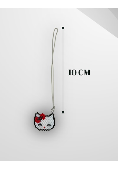Hello Kitty Figürlü Miyuki Telefon Charm