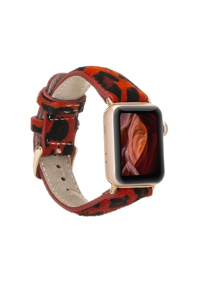 Apple Uyumlu  Watch Deri Kordon 42-44-45mm LEO55N
