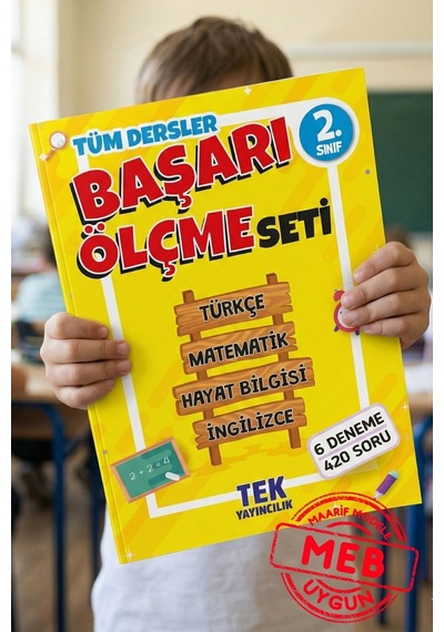 2.sınıf Tüm Dersler Başarı Ölçme Seti - 6 Deneme Sınavı - 420 Soru