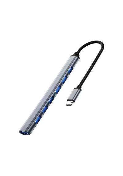 Zr289 Ads 303/c Type-c 7 Port Metal Usb Hub Evimdeyokyok