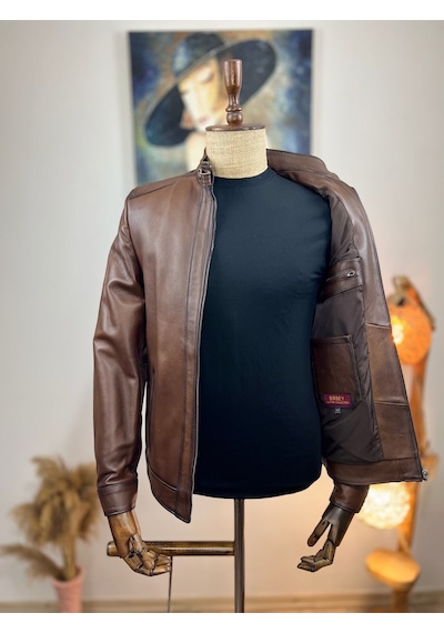 Always Leather Usta İşi Özel Dikim %100 Hakiki Deri 1803340019 Kahverengi