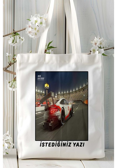 Art Hediye Grand Turismo Oyun Baskılı Omuz Çanta Kişiye Özel Model 2 Çok Renkli