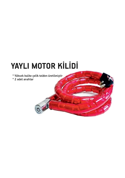 Motosiklet Kilidi Bisiklet Kilidi Yaylı Motor Kilidi Çelik 6683