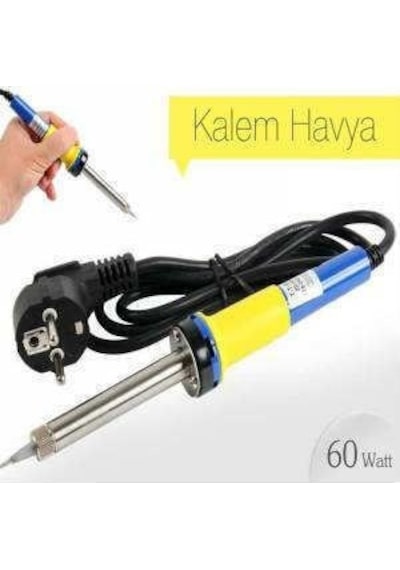 Profesyonel 60W Havya Lehim Seti 4 Parça Lehim Teli Pasta Kalem