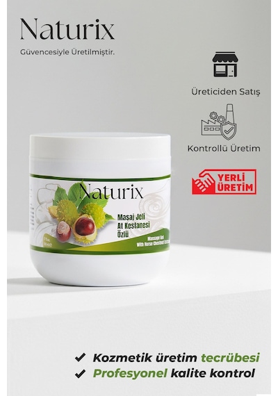 Naturix At Kestanesi Balsamı Masaj Jeli 2'li Eko Set - 500 Ml