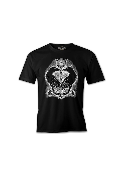 Raven Bird - Eye Siyah Erkek Tshirt 001