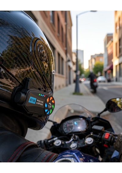 Motosiklet Kask Kamera Sistemi Gece Görüşlü Bluetooth 5.4