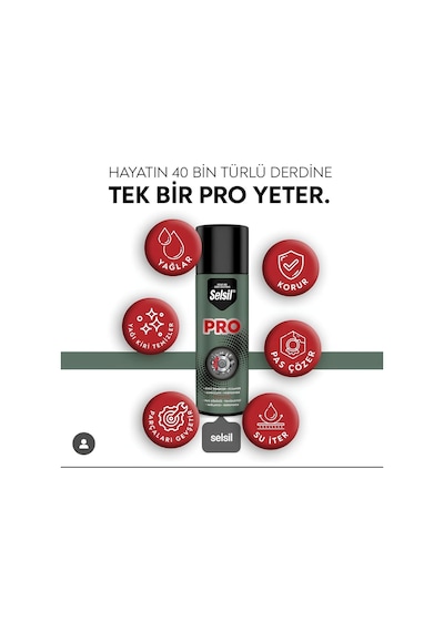 Selsil Pas Sökücü Pro Çok Amaçlı Yağlayıcı 400 Ml 1 adet