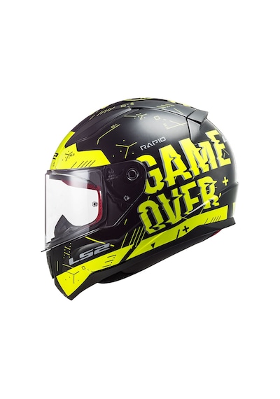 Ls2 Rapid Player Kask Neon Sarı - Siyah