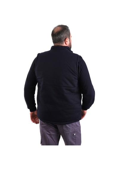 Eser - 7-7 Gabardin Polarlı Yelek - Kışlık - Lacivert