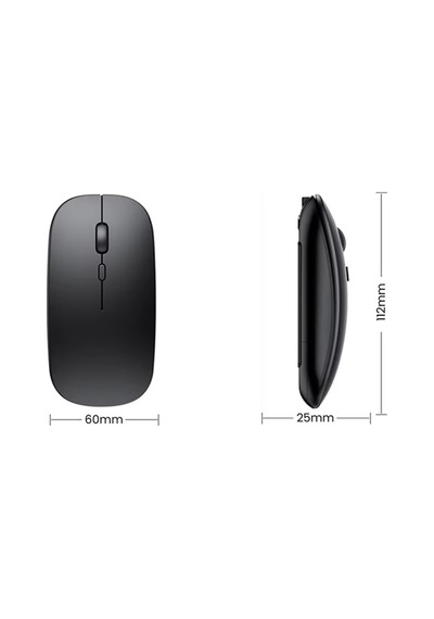 Şarjlı Mouse 2.4ghz Usb Wireless Ve Bluetooth Lu Sessiz Fare İos Android Tablet Telefon Uyumlu Diğer