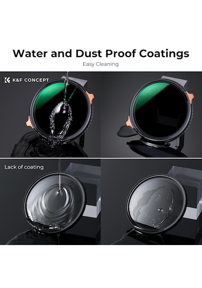 K&f Concept 82 MM Cpl + ND4-ND64 Varıable Nano-X Serisi 2 İn 1 Filtre