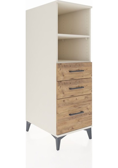 Kronos Dolap 2 Raflı 3 Çekmeceli 44x59x134 Aytaşı-çam Aytası