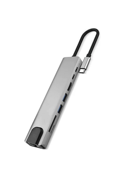 Usb C Çoklu Port Adaptör Hdmı Usb Ethernet Sd Kart Hub 0