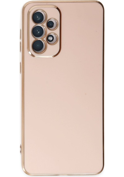 Samsung Galaxy Uyumlu A73 5g Kılıf Volet Silikon - Pembe Renk