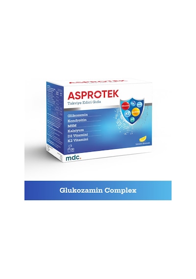 Asprotek Glukozamin, Kondroitin, Msm, Kalsiyum 30 Saşe