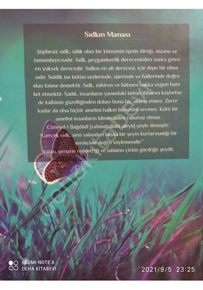 Salihlerin Ahlak Bahçeleri  - Şeyh Ahmed B.  Muhammed Abdullah  - Deha Kitap